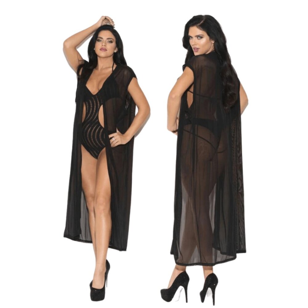 Glitter - Make Ur Move Duster - Black (NWT)